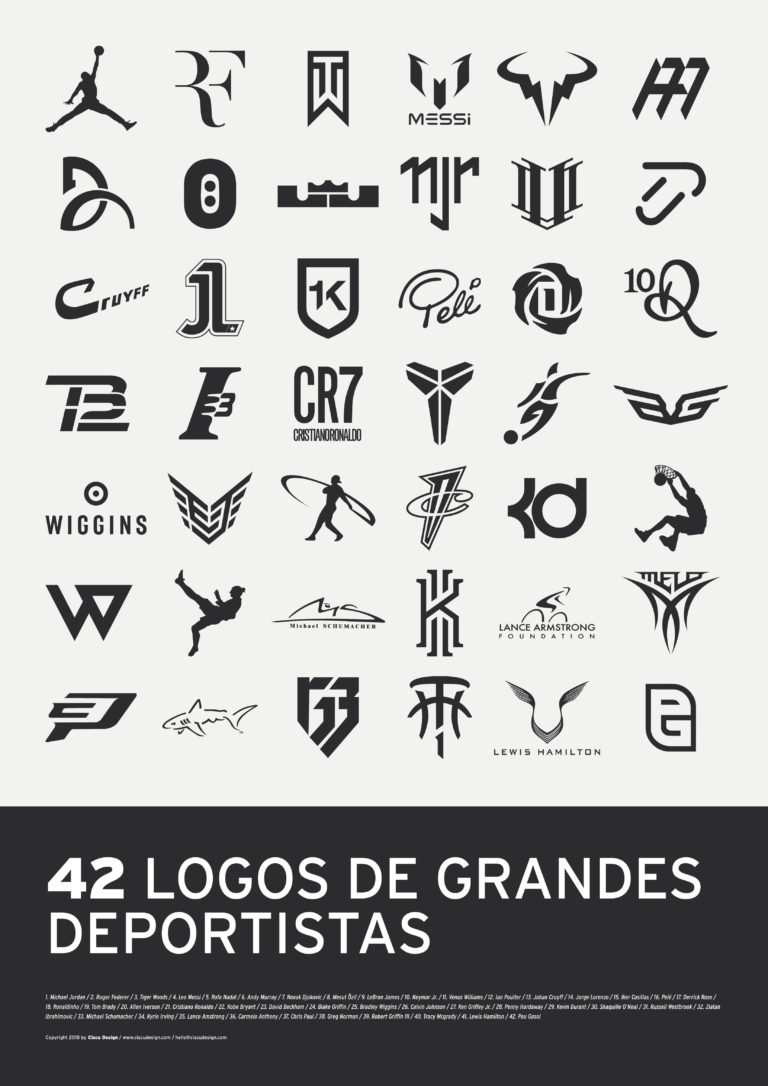 Athletes and their most famous logotypes - Crece Agency